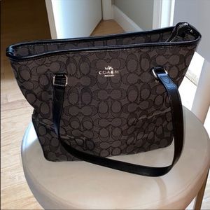 Coach purse. This is the perfect size IMO.